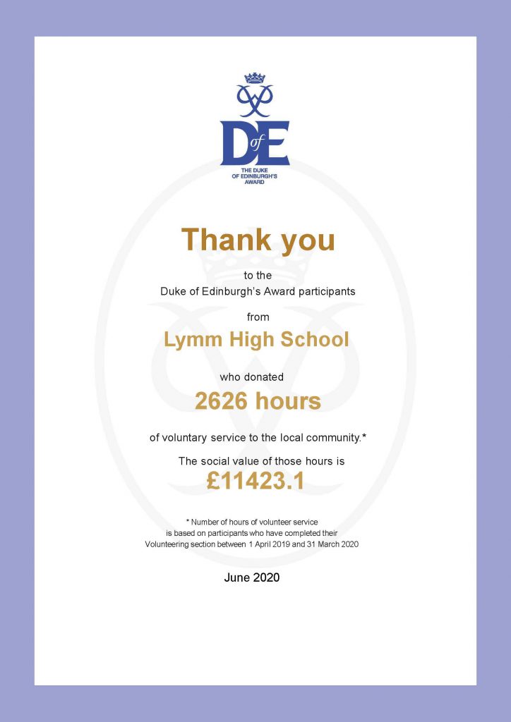 dofe-lymm-high-school